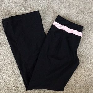Vintage exercise bell bottom yoga pants, L
